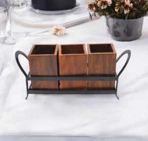 Wooden Cutlery Holder