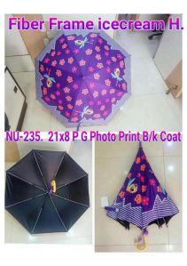 21x8 Inches Pg Photo Print Black Coated Umbrella