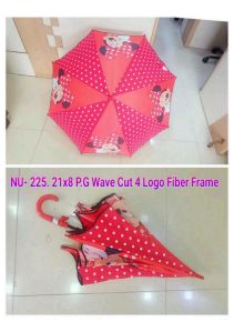 21x8 Inches Pg Wave Cut Logo Fiber Frame Umbrella