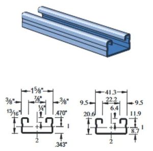 Unistrut P4000 Strut Channel Stainless Steel