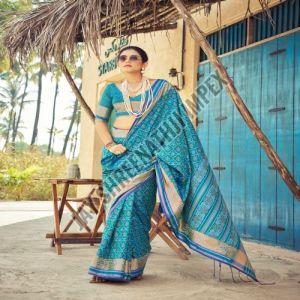 Ladies Blue Soft Silk Saree