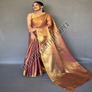 Ladies Designer Organza Tissue Saree