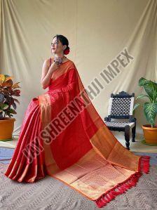 Ladies Party Wear Patola Pink Silk Saree