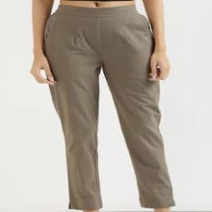 Ladies Plain Cotton Pants