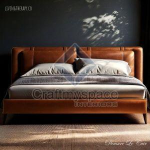 Genuine Italian Leather Bed