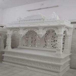 White Beautiful Carved Temple