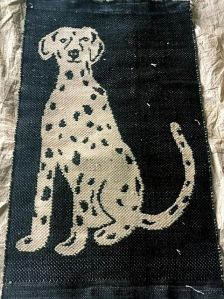 Designer Black and White Cotton Durrie