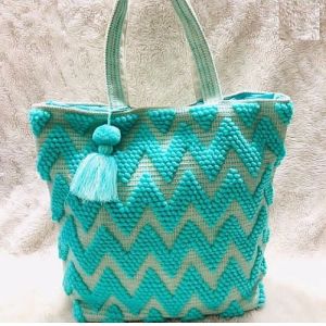 Designer Green Cotton Tote Bag
