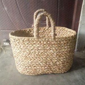 Handmade Oval Bamboo Basket