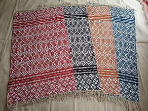 Multicolor Handmade Rectangular Cotton Door Mat