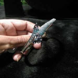 Designer Green American Diamond Bracelet