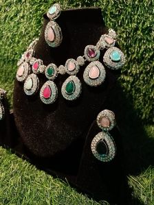 Multicolor Stone Designer Necklace Set