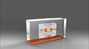 Rectangular Crystal Solid Display Block