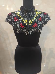 ladies embellished embroidered poncho