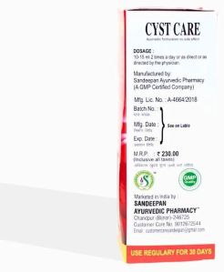 Cyst Care Herbal Syrup