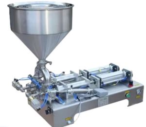 Double Nozzle Pneumatic Paste Filler PPF500D
