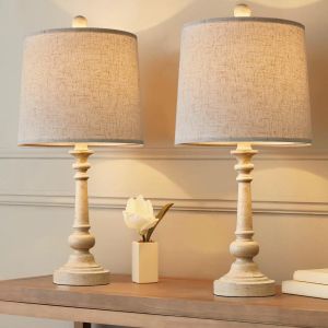 retro style farmhouse table lamp sets