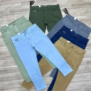 Black Letter Mens Casual Jeans