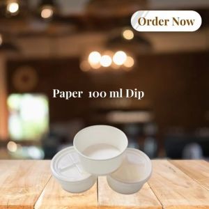 100 Ml Dip Bowl Paper Food Packaging Containers