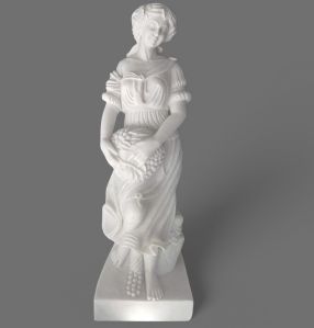 White Marble Standing Angel Sculpture