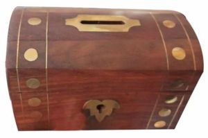 Fancy Wooden Money Bank Box