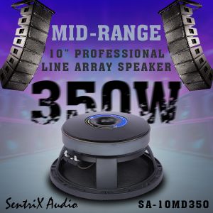 SentriX Audio SA-10MD350 10 Professional Mid-Range Line Array Speaker - 300Watt