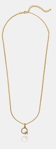 Ladies Exclusive Design Gold Plated Pendant With Chain