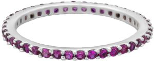 Ladies Round Zircon Stone German Silve Ring