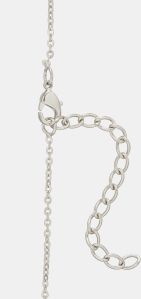 Ladies Flower Design German Silver Pendant With Chain