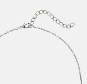 Ladies German Silver Leaf Pendant With Chain