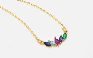 Ladies Vibrant Harmony Gold Plated Pendant With Chain