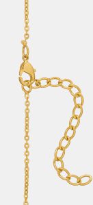 Ladies Prismatic Harmony Gold Plated Pendant With Chain