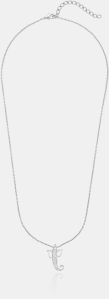 Ladies Silver Blessing Ganesha Zircon Stone Pendant With Chain