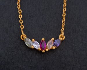 Ladies Vibrant Harmony Gold Plated Pendant With Chain