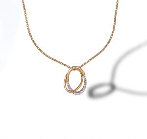 Ladies Designer Eternal Harmony Gold Plated Pendant With Chain