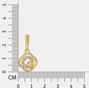 Ladies Gold Plated White Zircon Stone Earrings