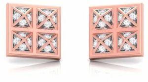 Fancy Diamond Ear Studs