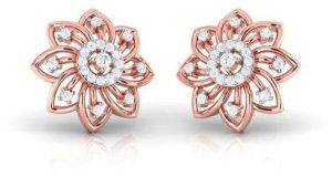 Flower Diamond Ear Studs