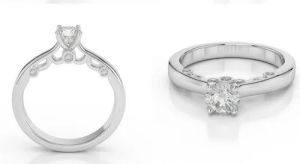 Light Weight Diamond Ring