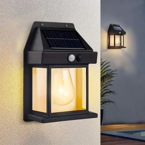 Solar Wall Lights Outdoor Motion Sensor Auto Chargeable