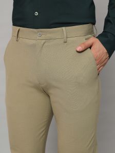 Contemporary Biege Stretch Pant