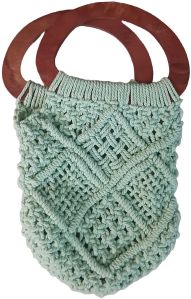 Crochet Pattern Raffia Bag Crochet Purse Woman Light Green