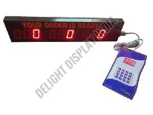 Food Counter Token Display System