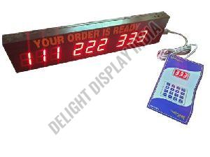 Food Counter Token Display System