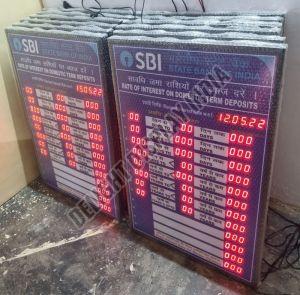 Interest Rate LED Display Board