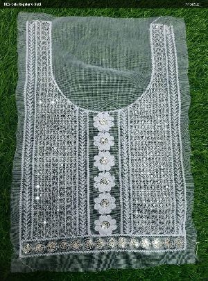 White Embroidery Neck Patche