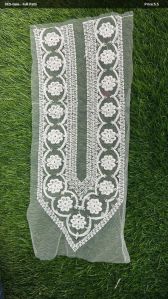 White Embroidery Neck Patche