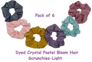 Dyed  Pastel Bloom Hair Scrunchies-RB-151-L