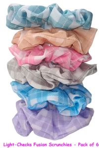 Bright Checks Hair Scrunchies-RB-171-L