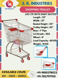 Stainless Steel Shopping Trolley